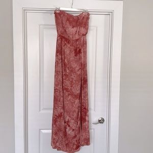 Tobi Orange Tye Dye Maxi Dress